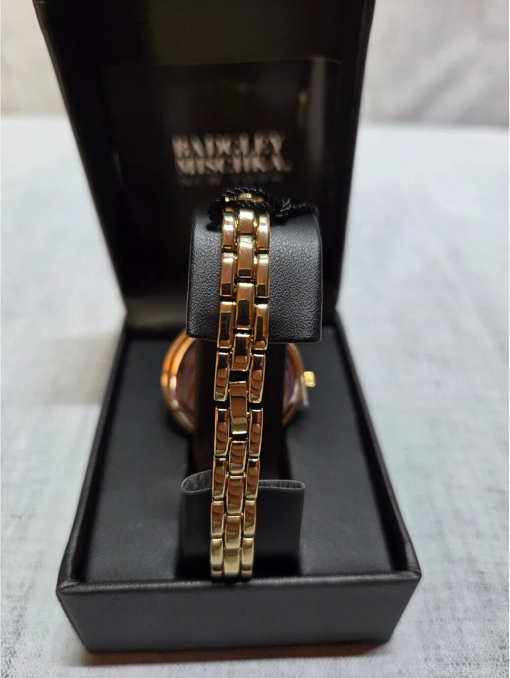 Badgley Mischka Women's Gold Tone Watch with Crystal Accents [COPY]